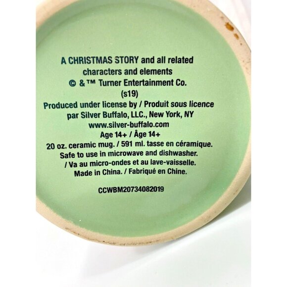 A Christmas Story "It's a Major Award" Green Coffee Tea Mug Sexy Leg Lamp Movie - Picture 3 of 6